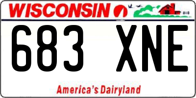 WI license plate 683XNE