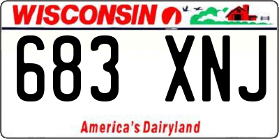 WI license plate 683XNJ