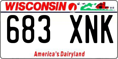 WI license plate 683XNK