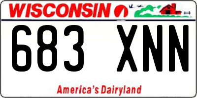 WI license plate 683XNN