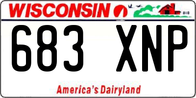 WI license plate 683XNP