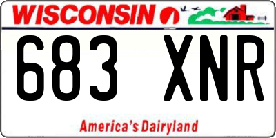 WI license plate 683XNR