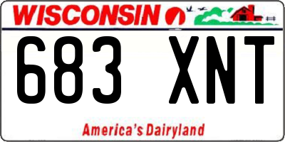 WI license plate 683XNT