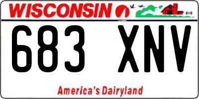 WI license plate 683XNV