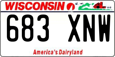WI license plate 683XNW