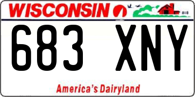 WI license plate 683XNY