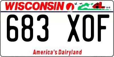 WI license plate 683XOF
