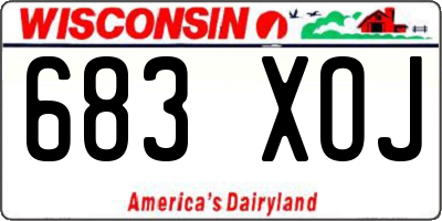 WI license plate 683XOJ