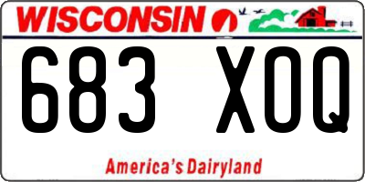 WI license plate 683XOQ