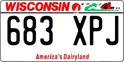 WI license plate 683XPJ