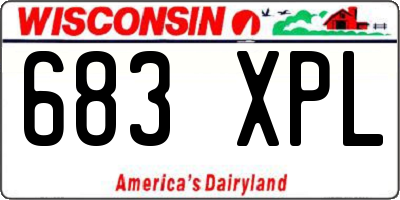 WI license plate 683XPL