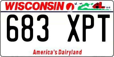WI license plate 683XPT