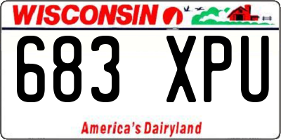 WI license plate 683XPU