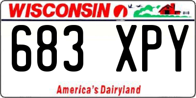 WI license plate 683XPY