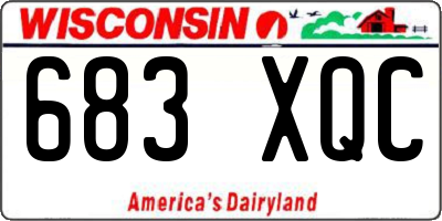 WI license plate 683XQC