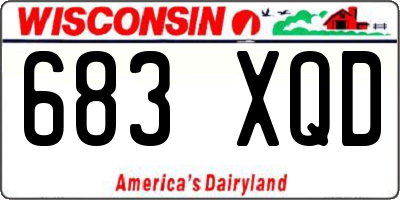 WI license plate 683XQD