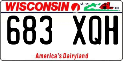 WI license plate 683XQH