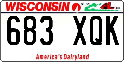 WI license plate 683XQK