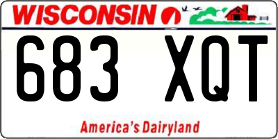 WI license plate 683XQT
