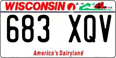 WI license plate 683XQV