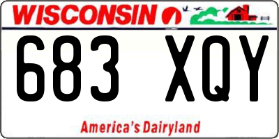 WI license plate 683XQY