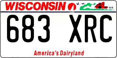 WI license plate 683XRC
