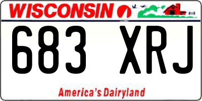WI license plate 683XRJ