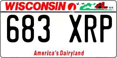 WI license plate 683XRP