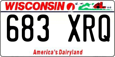 WI license plate 683XRQ