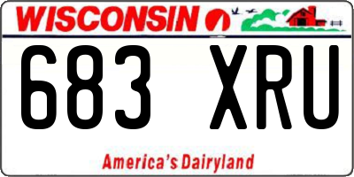 WI license plate 683XRU