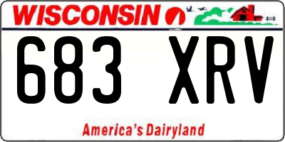 WI license plate 683XRV
