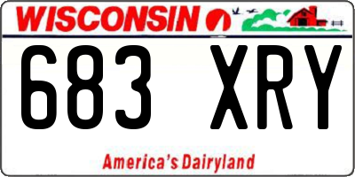 WI license plate 683XRY