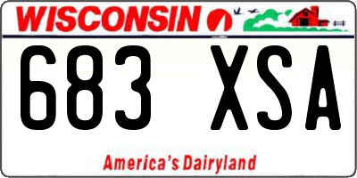 WI license plate 683XSA