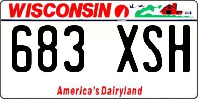 WI license plate 683XSH