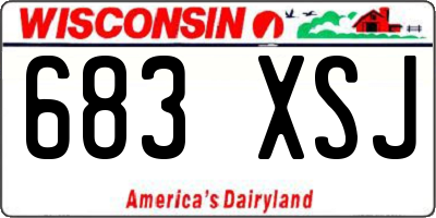 WI license plate 683XSJ
