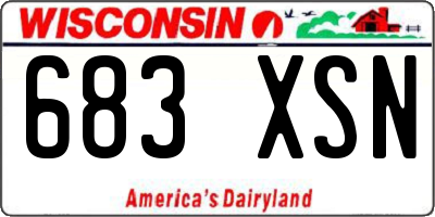 WI license plate 683XSN