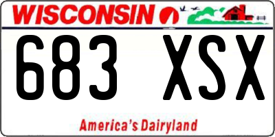 WI license plate 683XSX