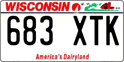 WI license plate 683XTK