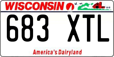 WI license plate 683XTL