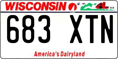 WI license plate 683XTN