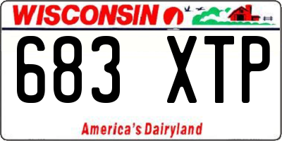 WI license plate 683XTP