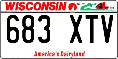 WI license plate 683XTV