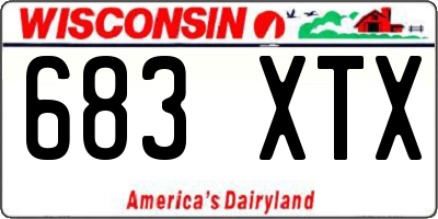 WI license plate 683XTX