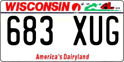WI license plate 683XUG