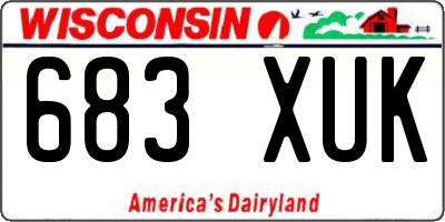 WI license plate 683XUK