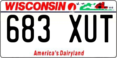 WI license plate 683XUT