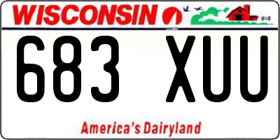WI license plate 683XUU