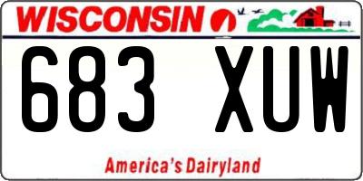 WI license plate 683XUW