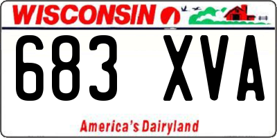 WI license plate 683XVA