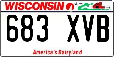 WI license plate 683XVB